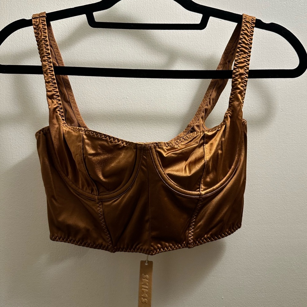 SKIMS CORSET CROP TOP